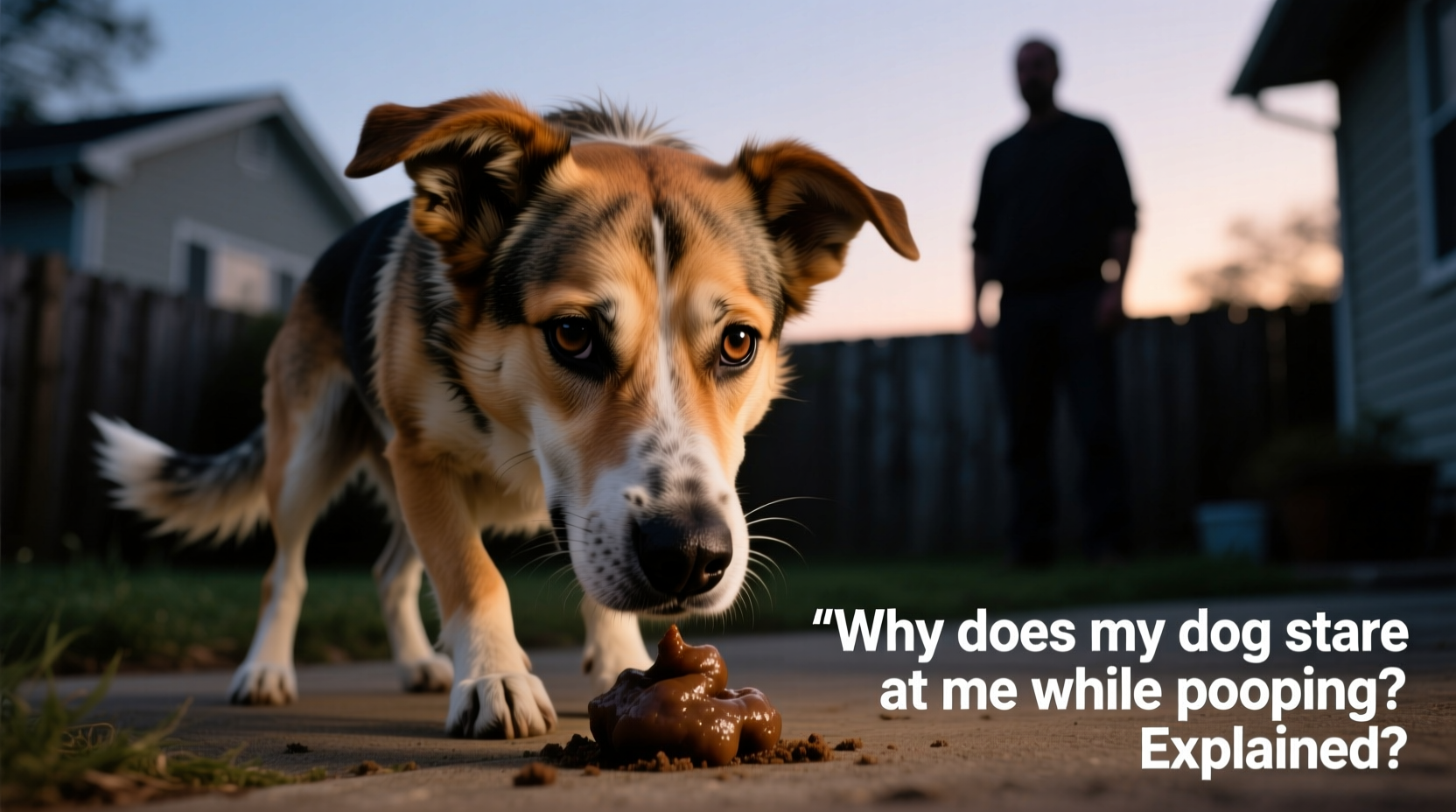 why does my dog stare at me while pooping explained