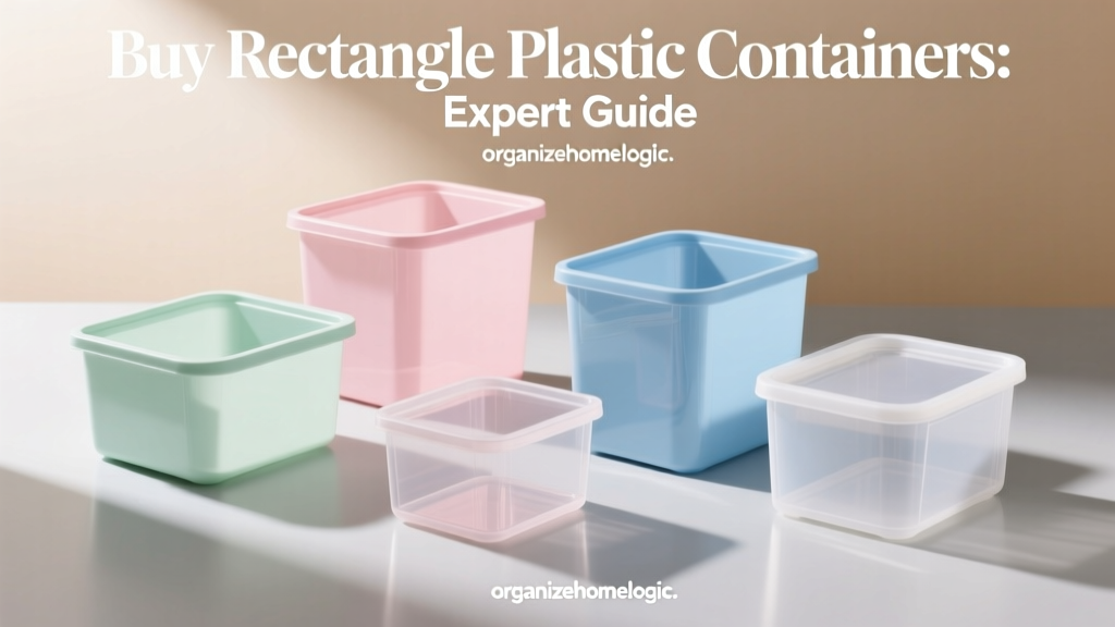 Buy Rectangle Plastic Containers: Expert Guide
