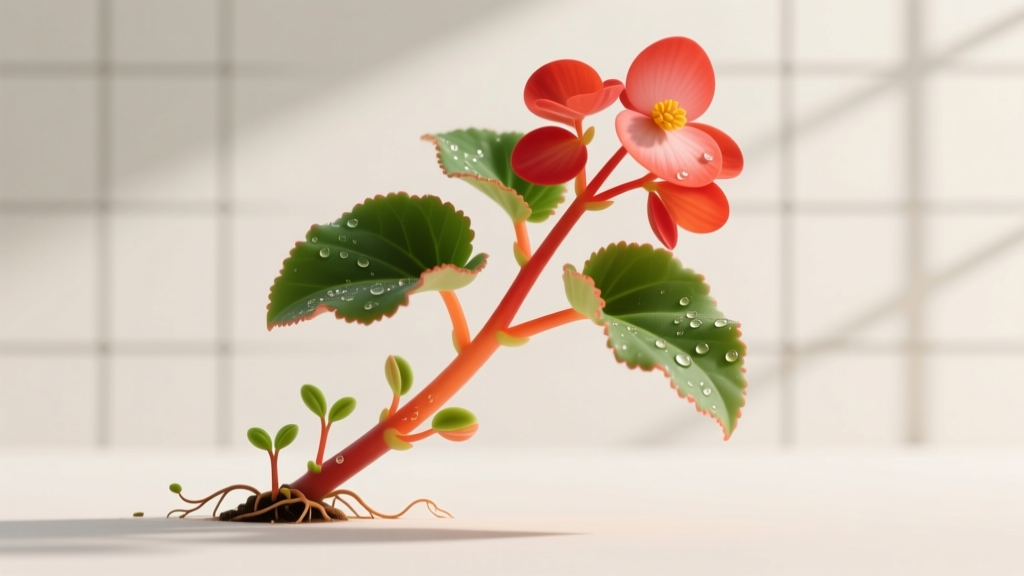 Cane Begonia Propagation: 7-Day Rooting Method