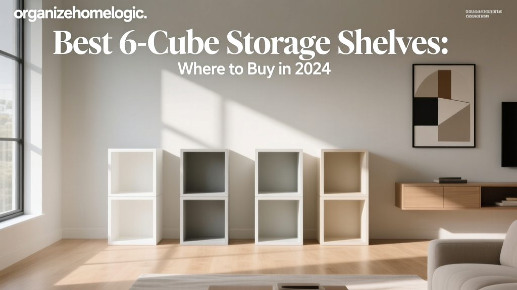 Best 6-Cube Storage Shelves: Where to Buy in 2024