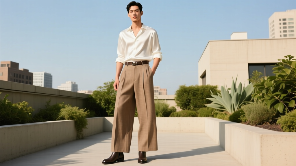 How to Style Wide Leg Trousers for Men: Effortless Elegance