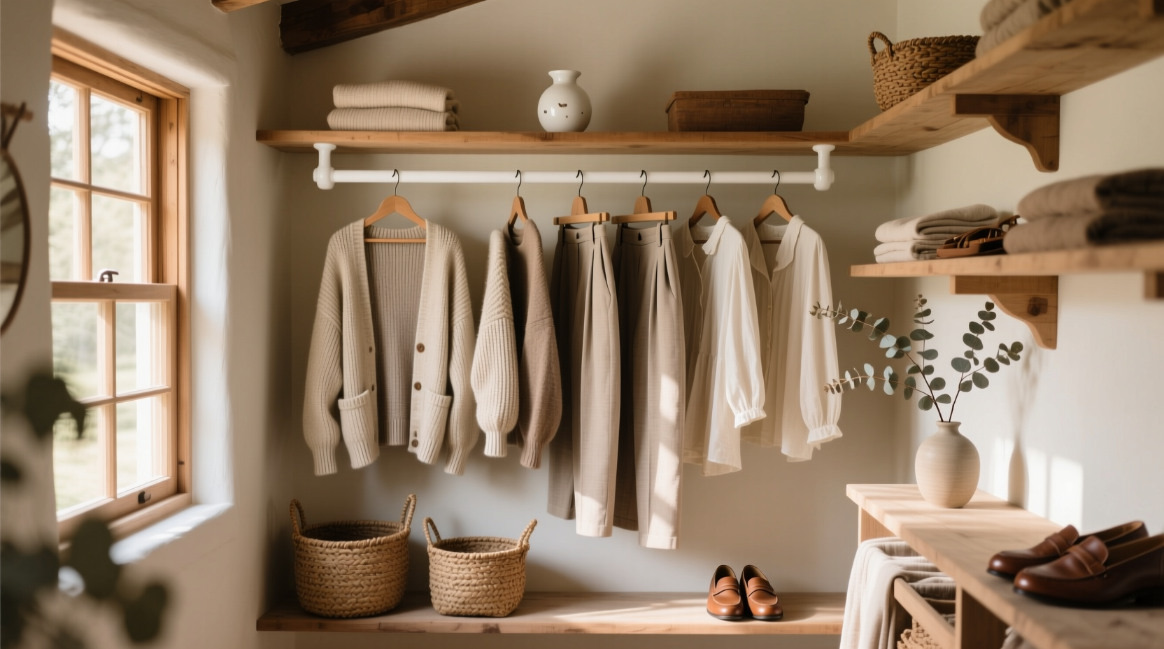 closet organization tips for cottagecore minimalism