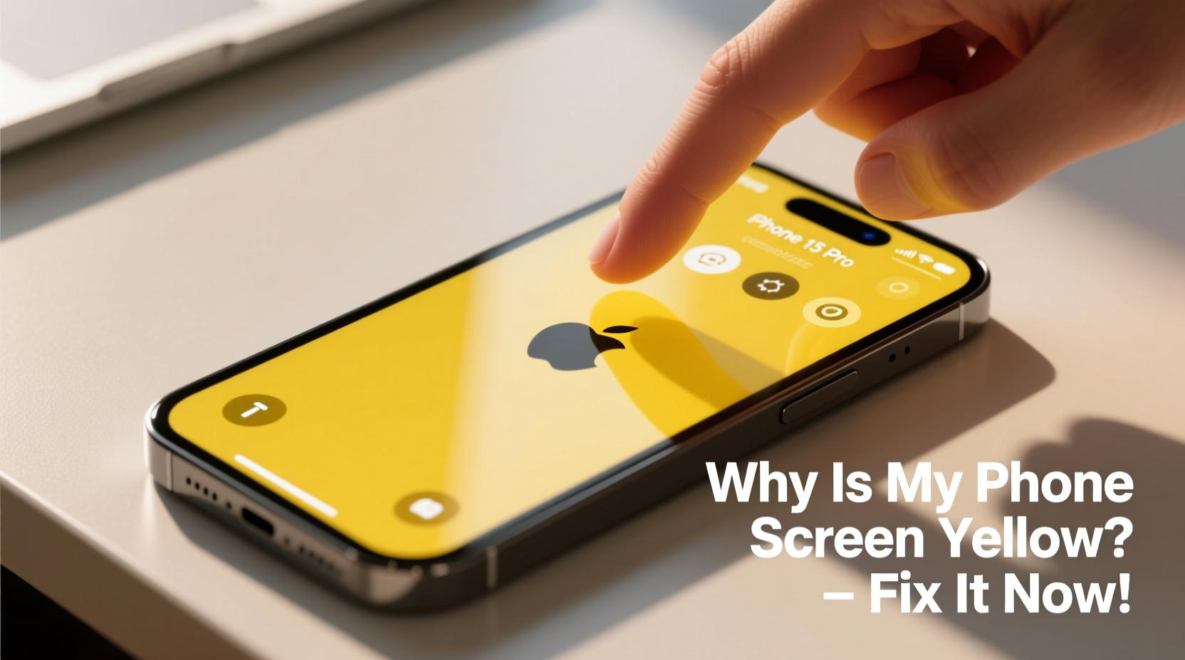 why does my phone screen look yellow and how to correct it instantly