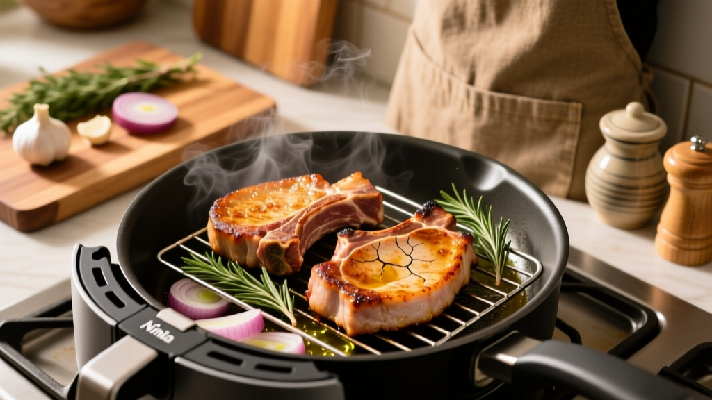 Best Ninja Foodi Pork Chop Recipe (Crispy & Juicy!)