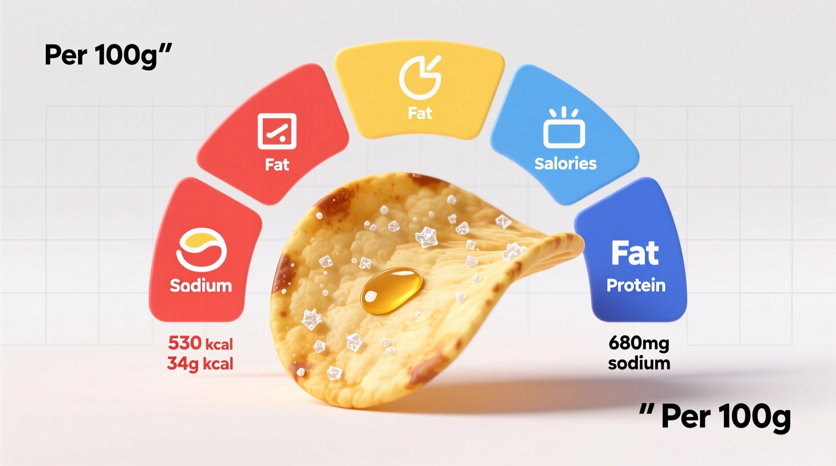 nutrients of potato chips