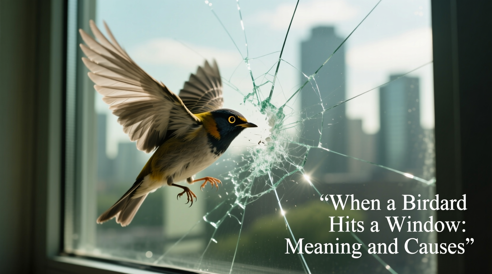 When a Bird Hits a Window: Meaning and Causes