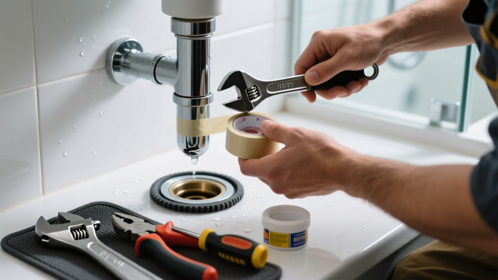 Fixing a Leaking Drain Flange in the Bathroom