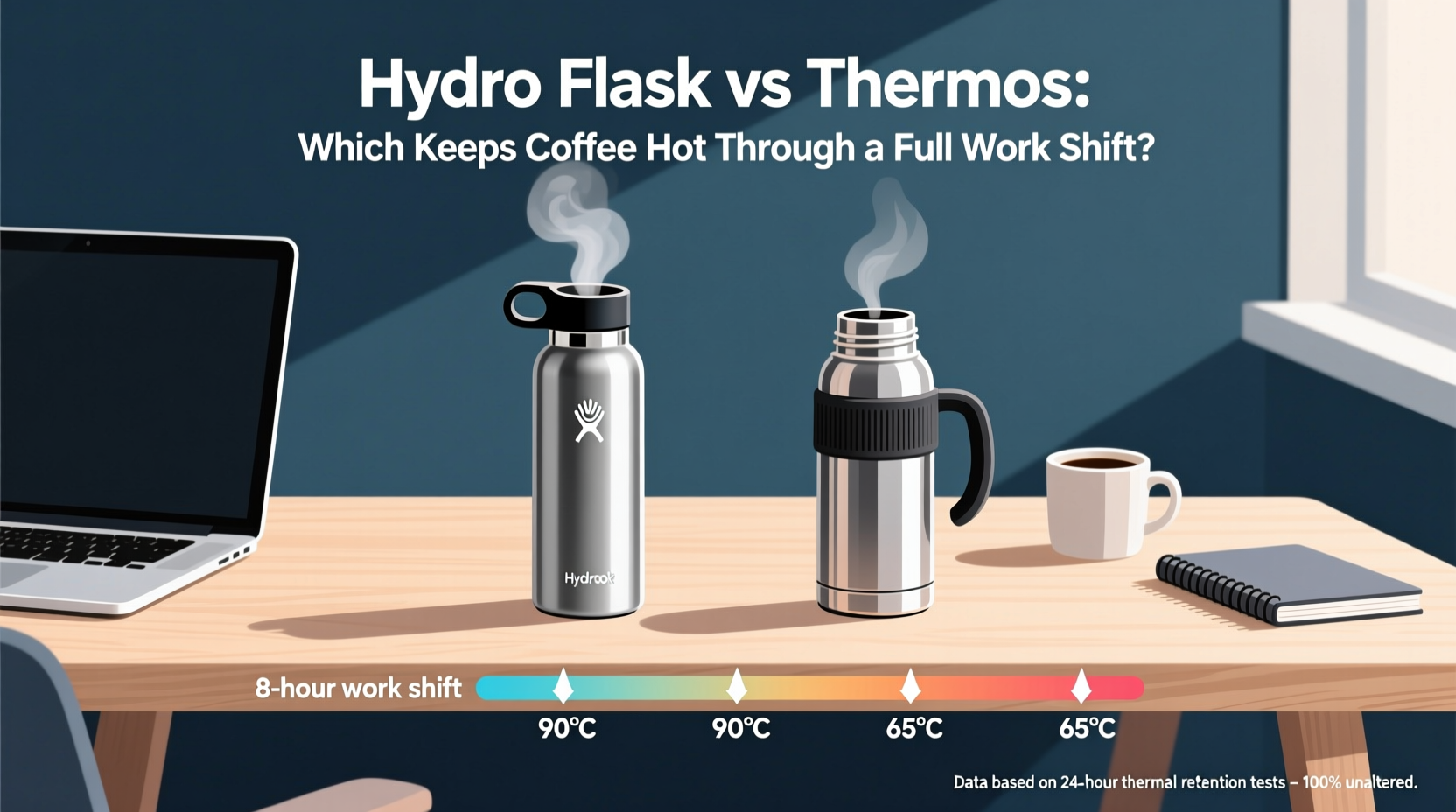 hydro flask vs thermos which keeps coffee hot through a full work shift