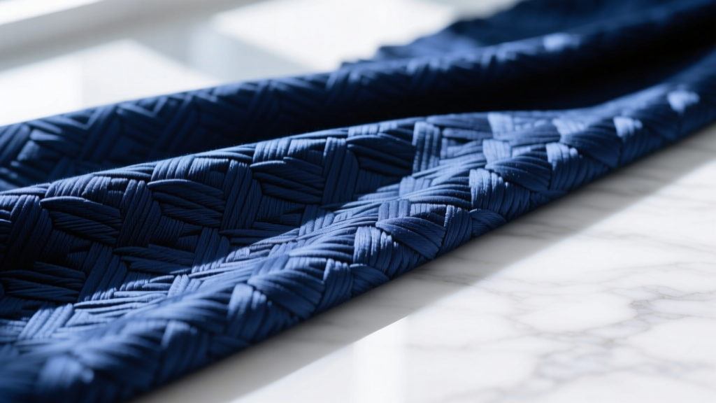 Blue Jacquard Fabric Guide: Weave, Weight & Wearability