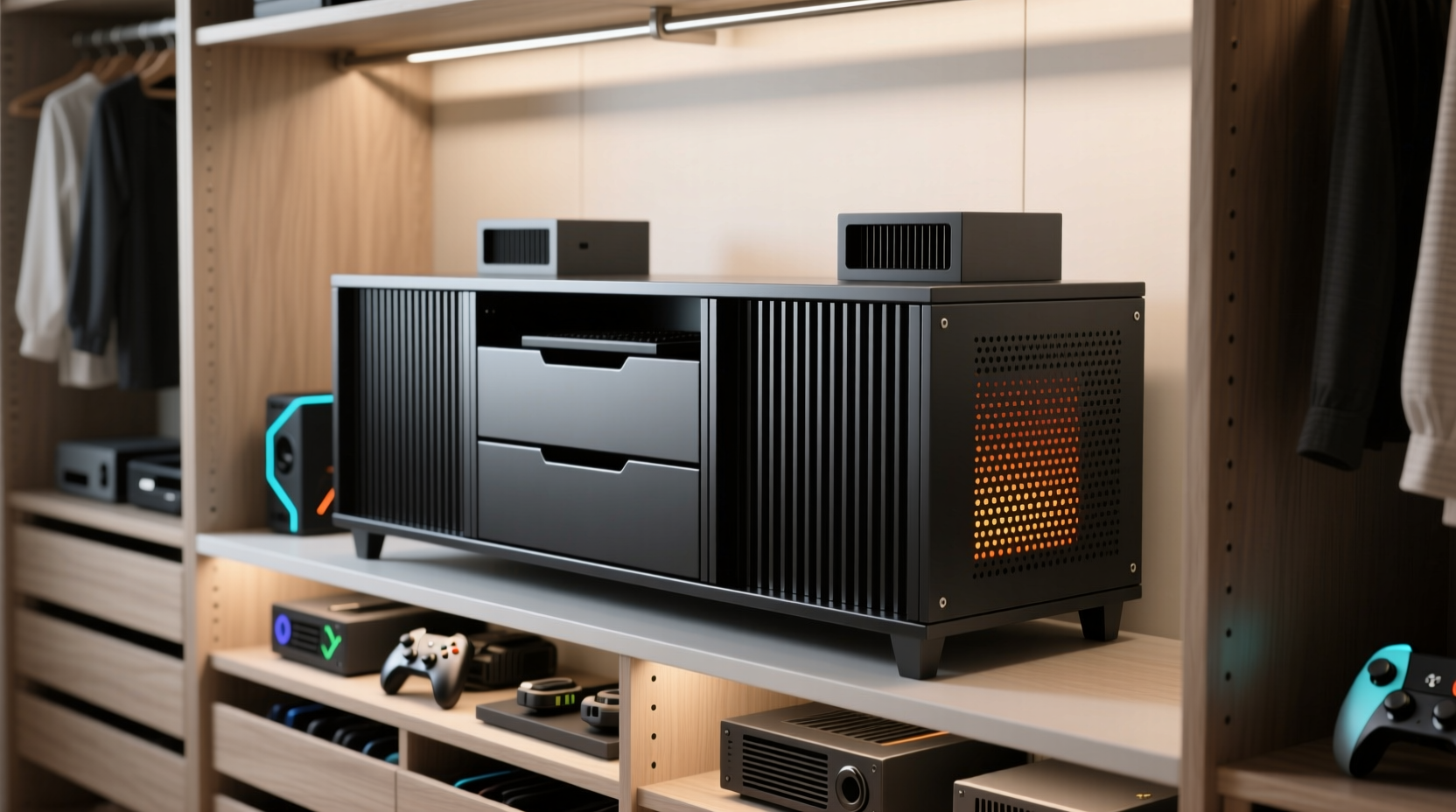 closet organization tips for retro gaming consoles