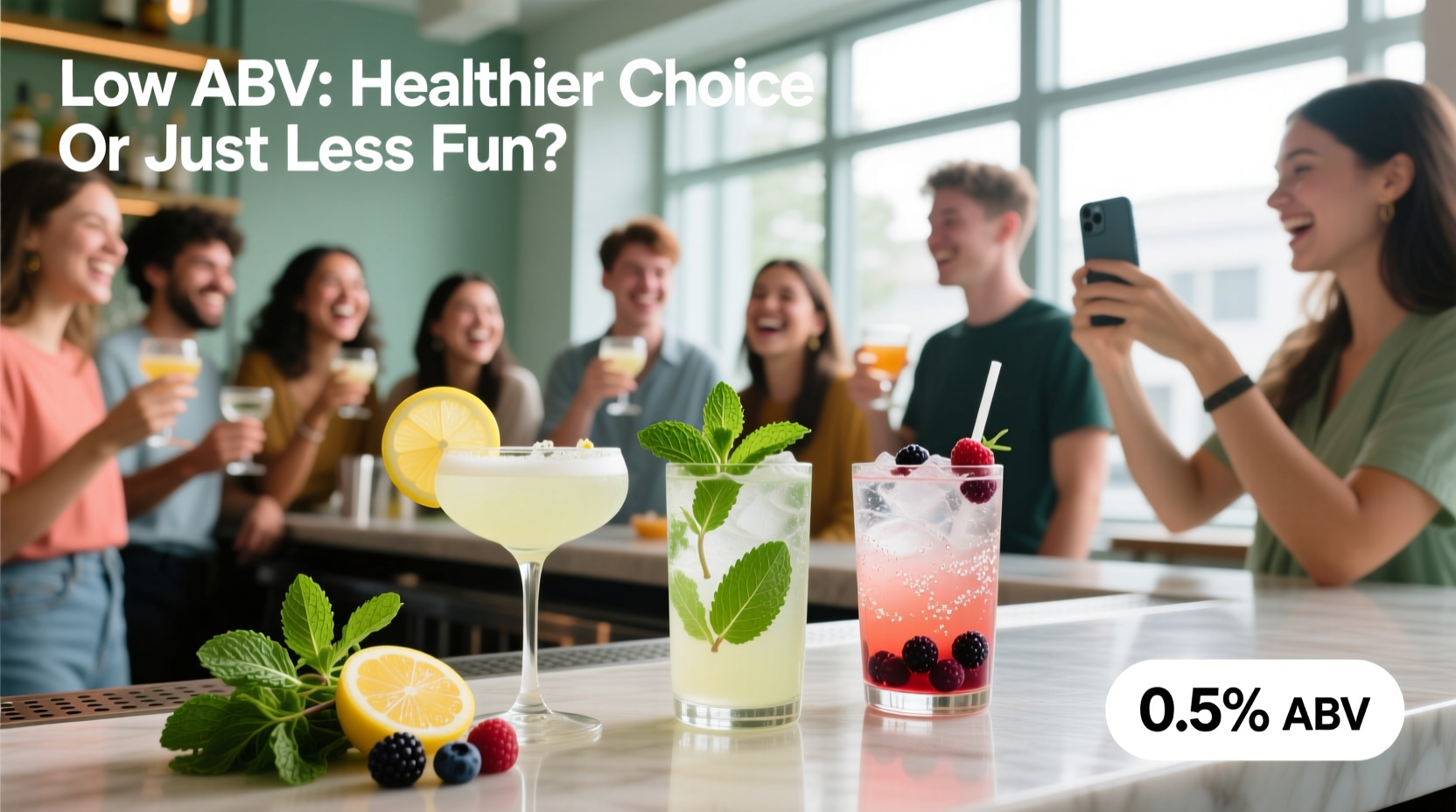 low ABV cocktails rising trend are they healthier or just less fun