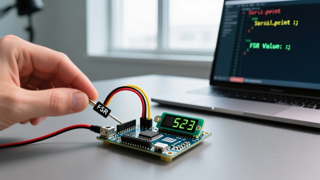 Wiring and Debugging an FSR with Arduino: Sensor Data, Code, and Fixes