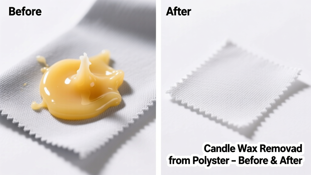 How to Remove Candle Wax from Polyester Fabric