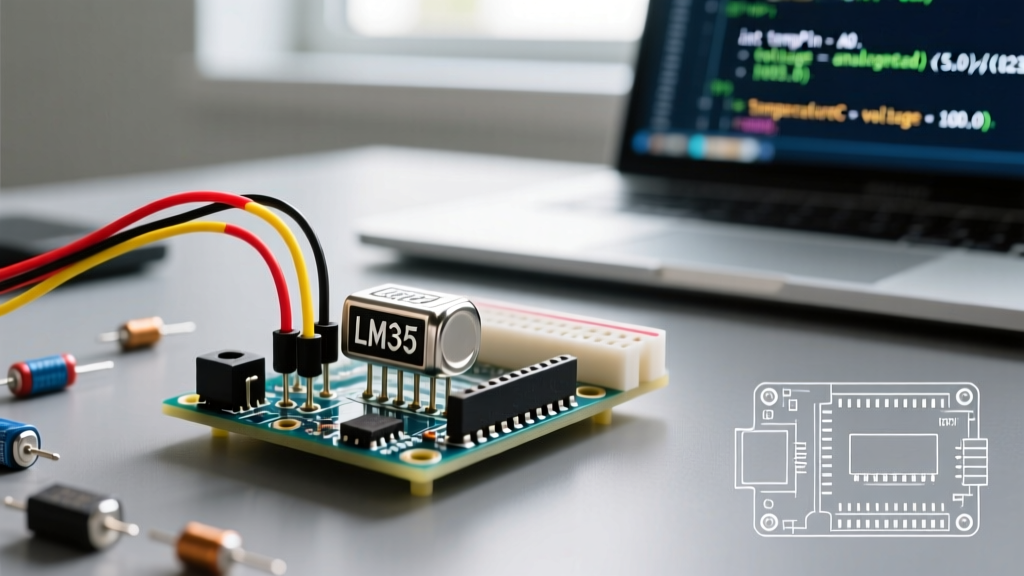 LM35 Temperature Sensor with Arduino: Beginner Wiring Guide