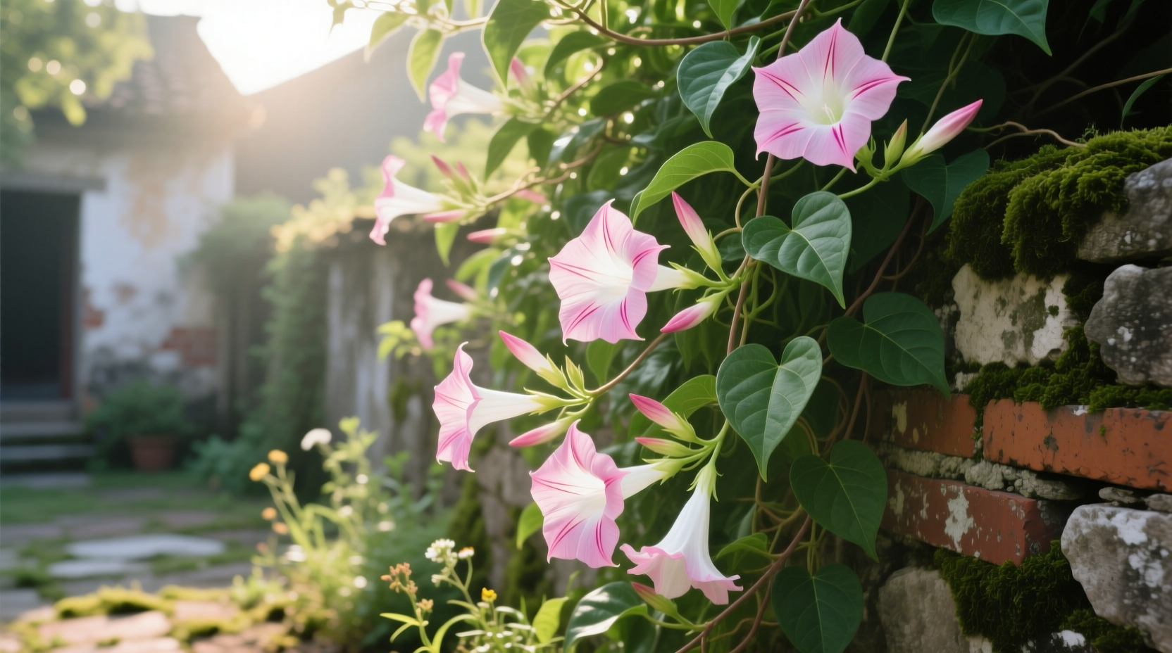 vining mandevilla plant