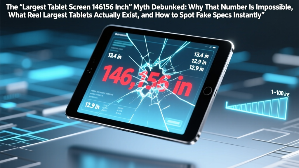 The 'Largest Tablet Screen 146156 Inch' Myth Debunked: Why That Number Is Impossible, What Real Largest Tablets Actually Exist, and How to Spot Fake Specs Instantly