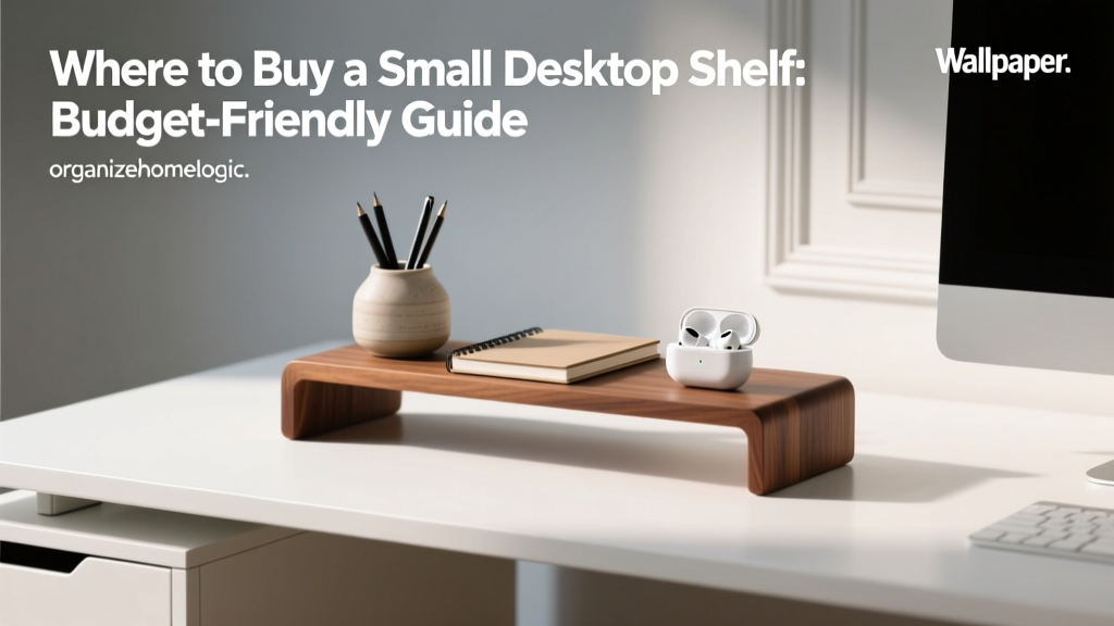 Where to Buy a Small Desktop Shelf: Budget-Friendly Guide