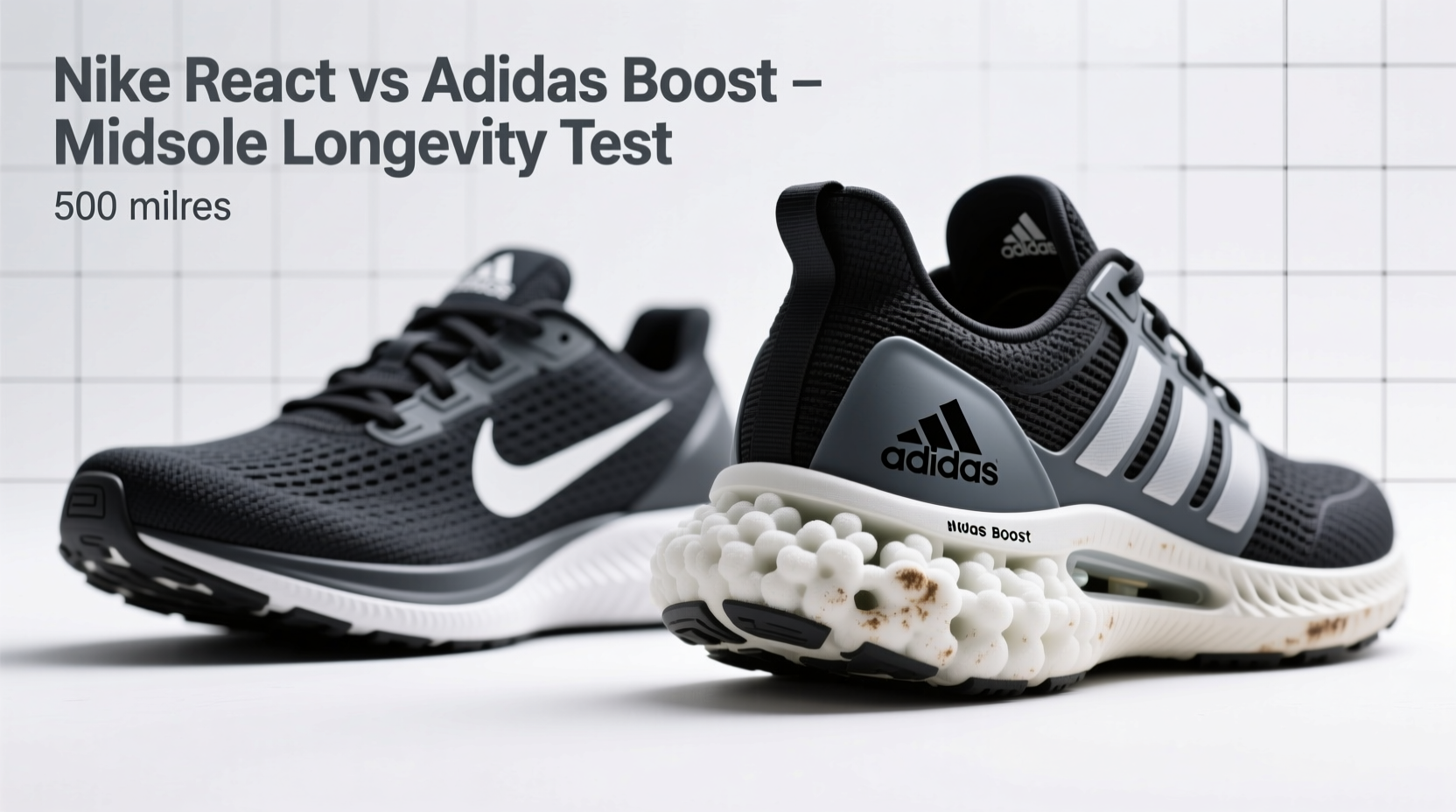 nike react vs adidas boost foam which running shoe midsole lasts longer