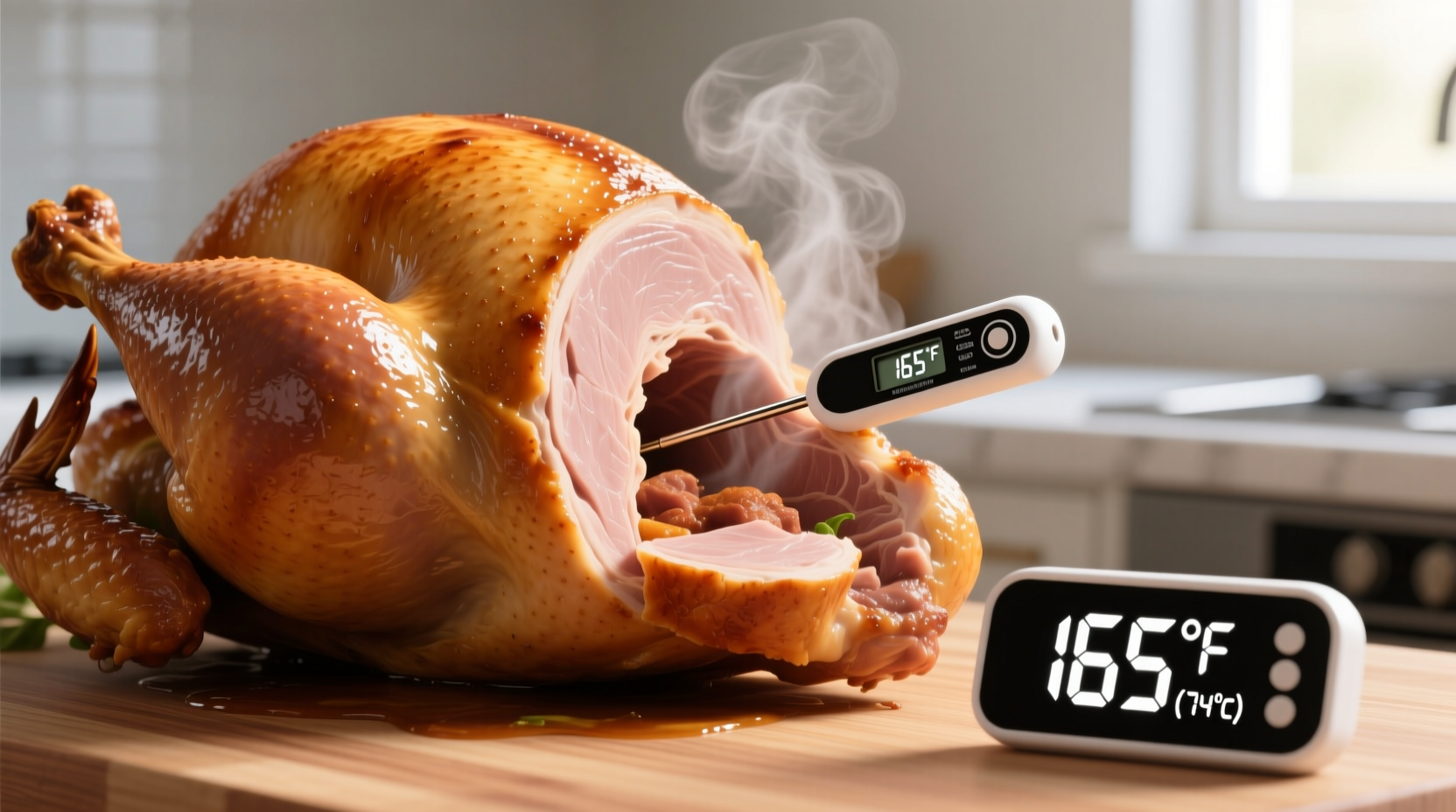 what temp is a turkey cooked