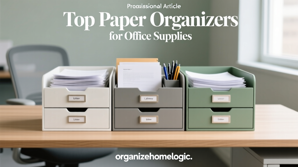 Top Paper Drawer Organizers for Office Supplies