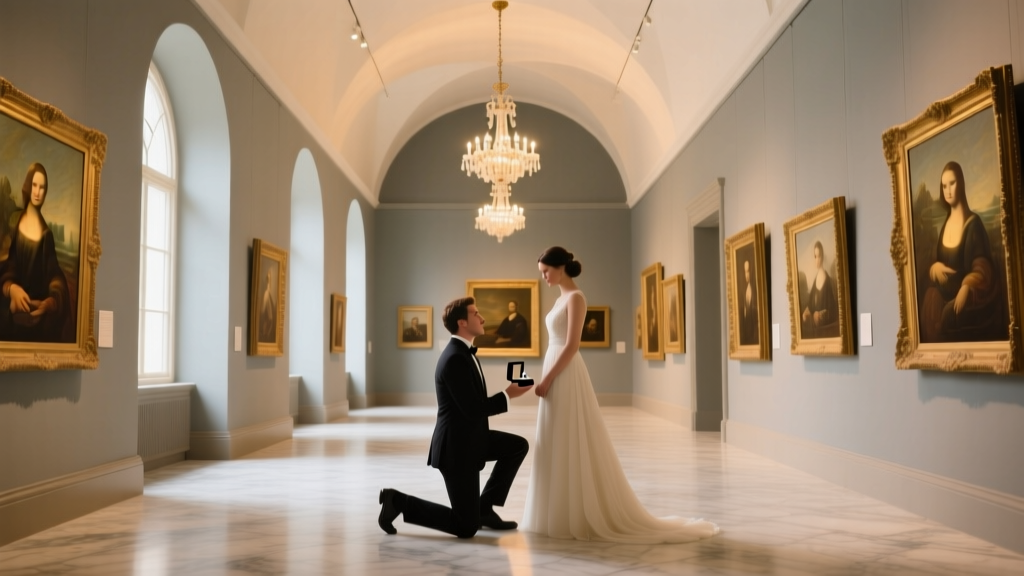 Romantic Proposal at Historic Art Gallery (2026)