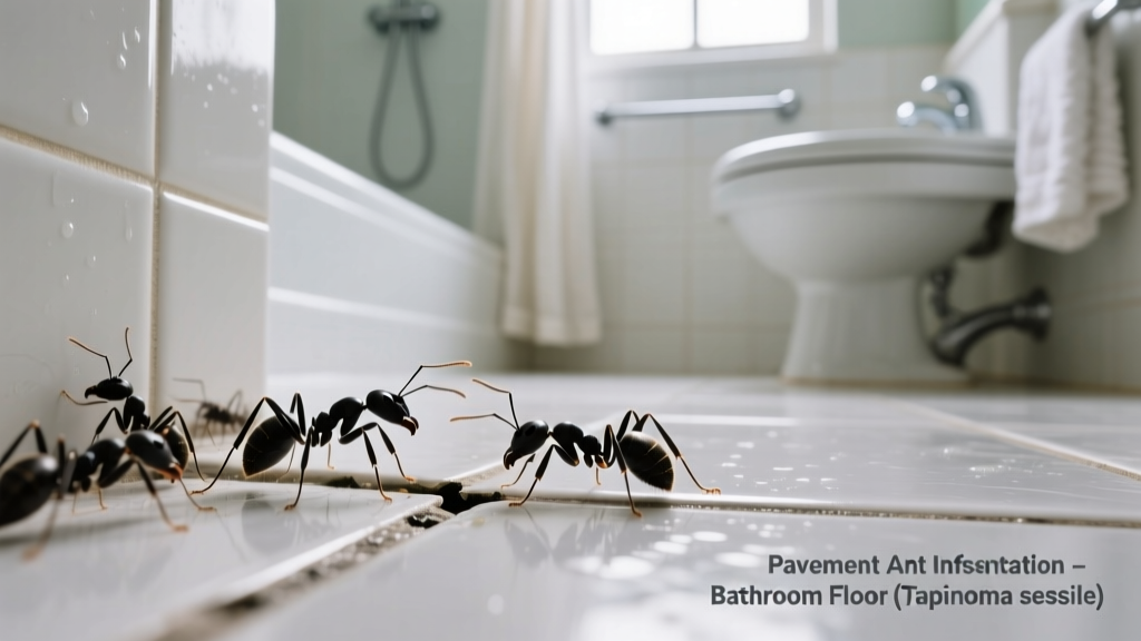 Pavement Ants in Bathroom: Identification & Removal