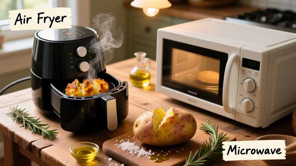 Jacket Potato in Air Fryer vs Microwave: Crispy & Cheap