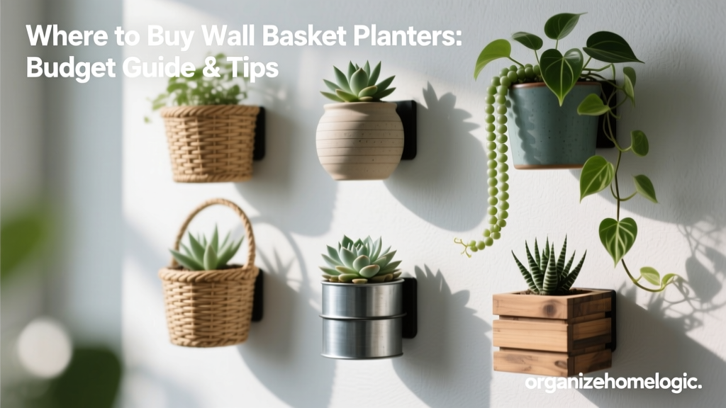Where to Buy Wall Basket Planters: Budget Guide & Tips