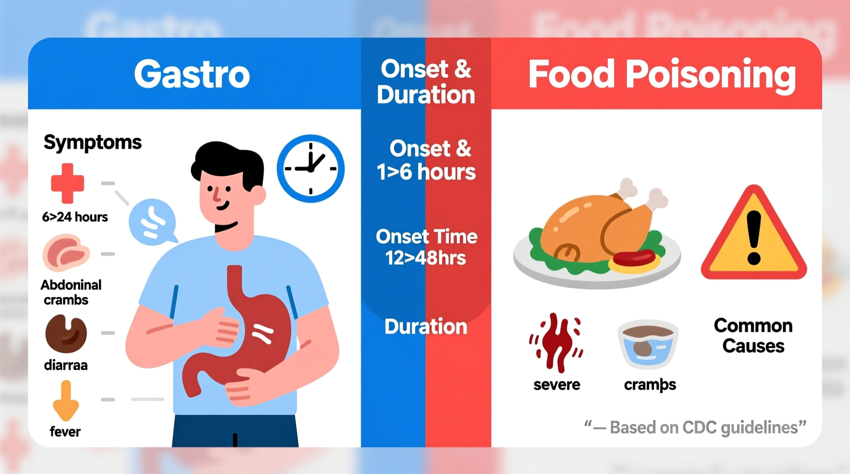 Gastro vs Food Poisoning: Key Differences Explained