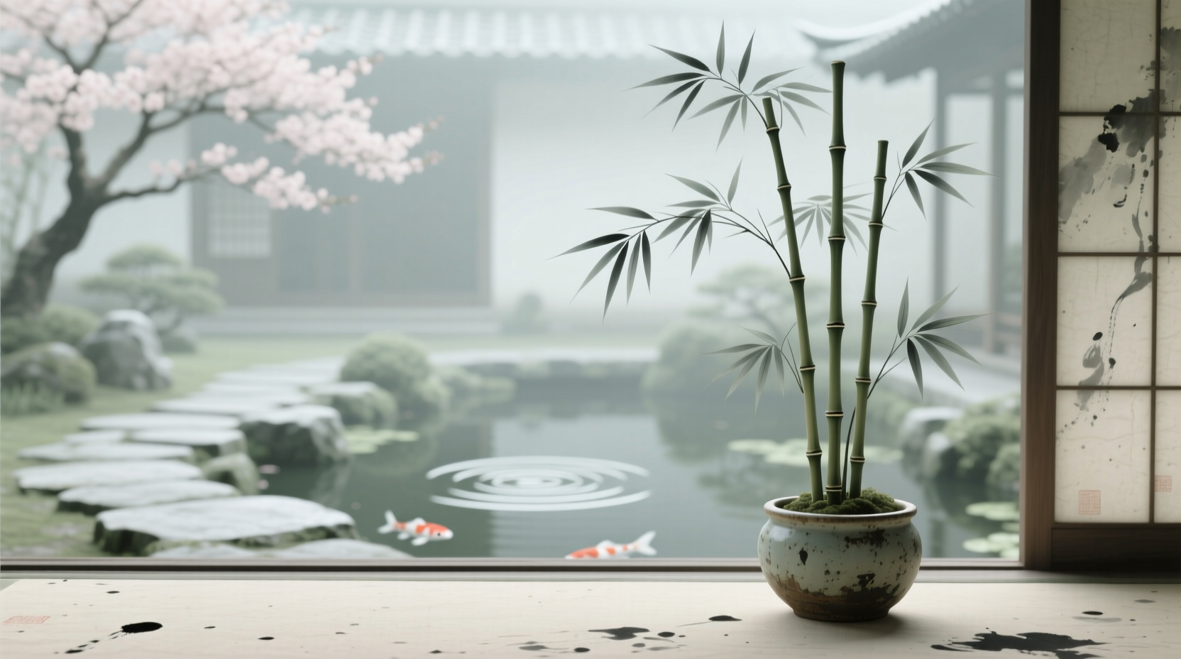 bamboo potted