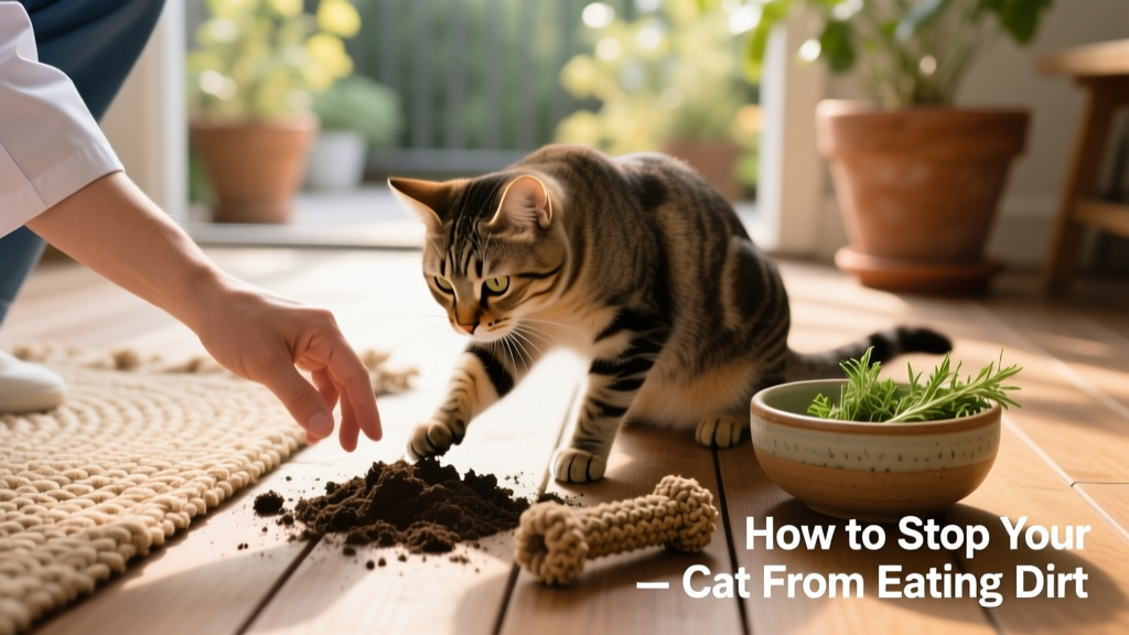 How to Stop Your Cat From Eating Dirt