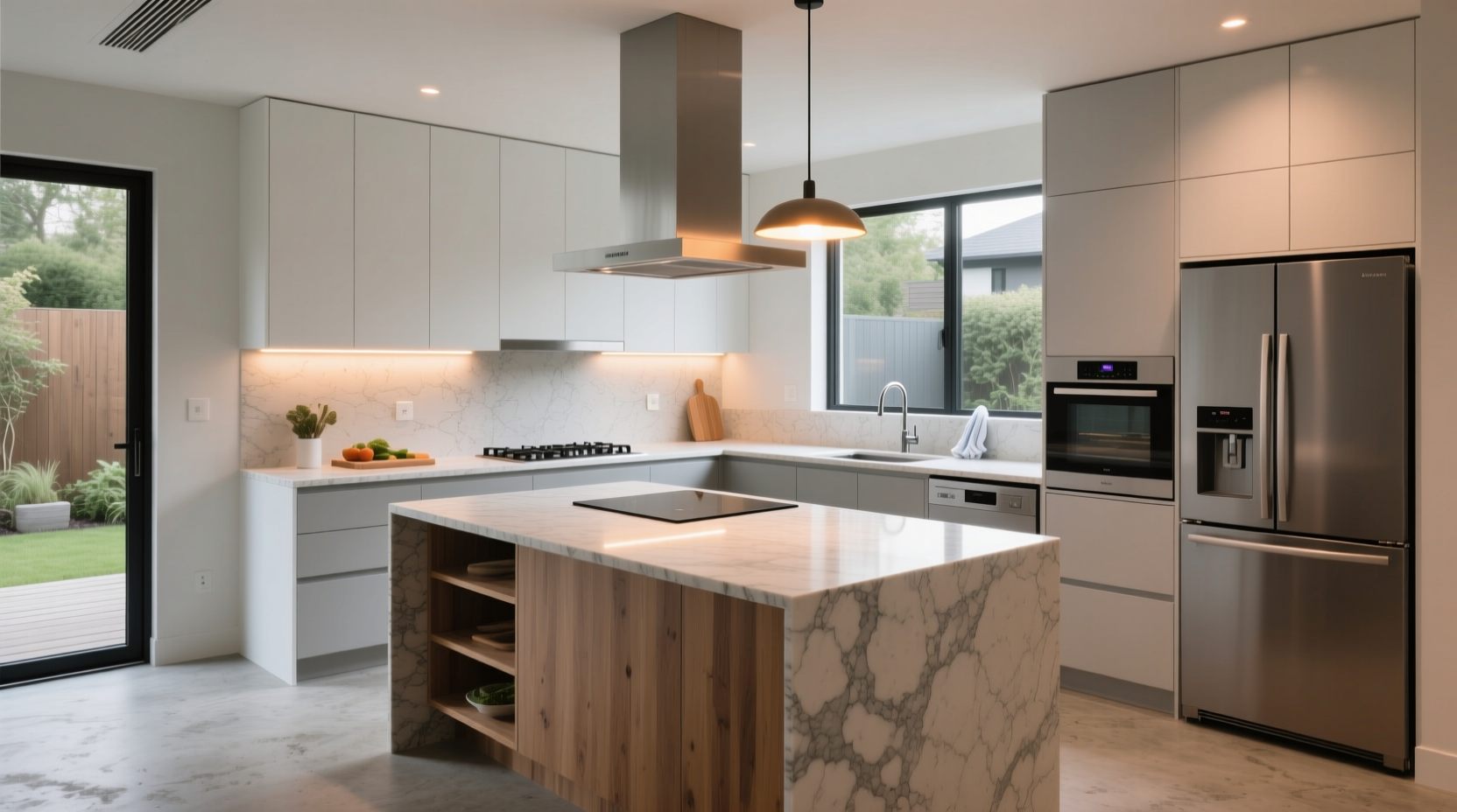 how to plan a minimalist kitchen layout that maximizes cooking efficiency