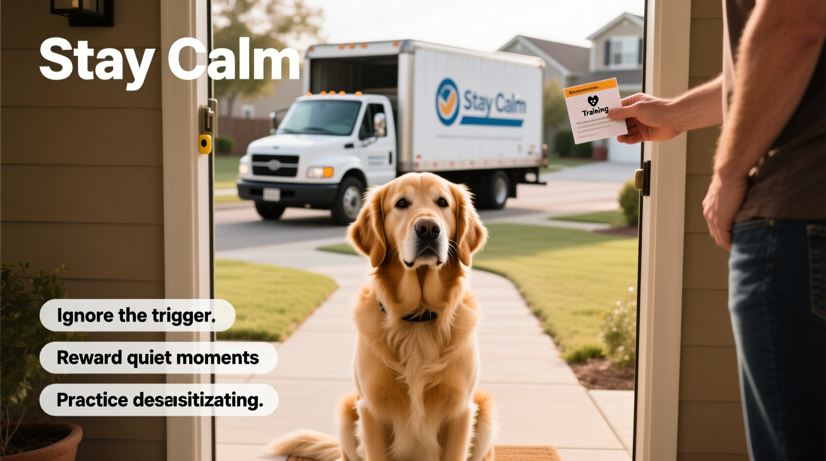how to stop dog from barking at delivery trucks effective training tips