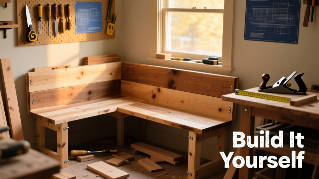 DIY Banquette Bench for Small Dining Spaces