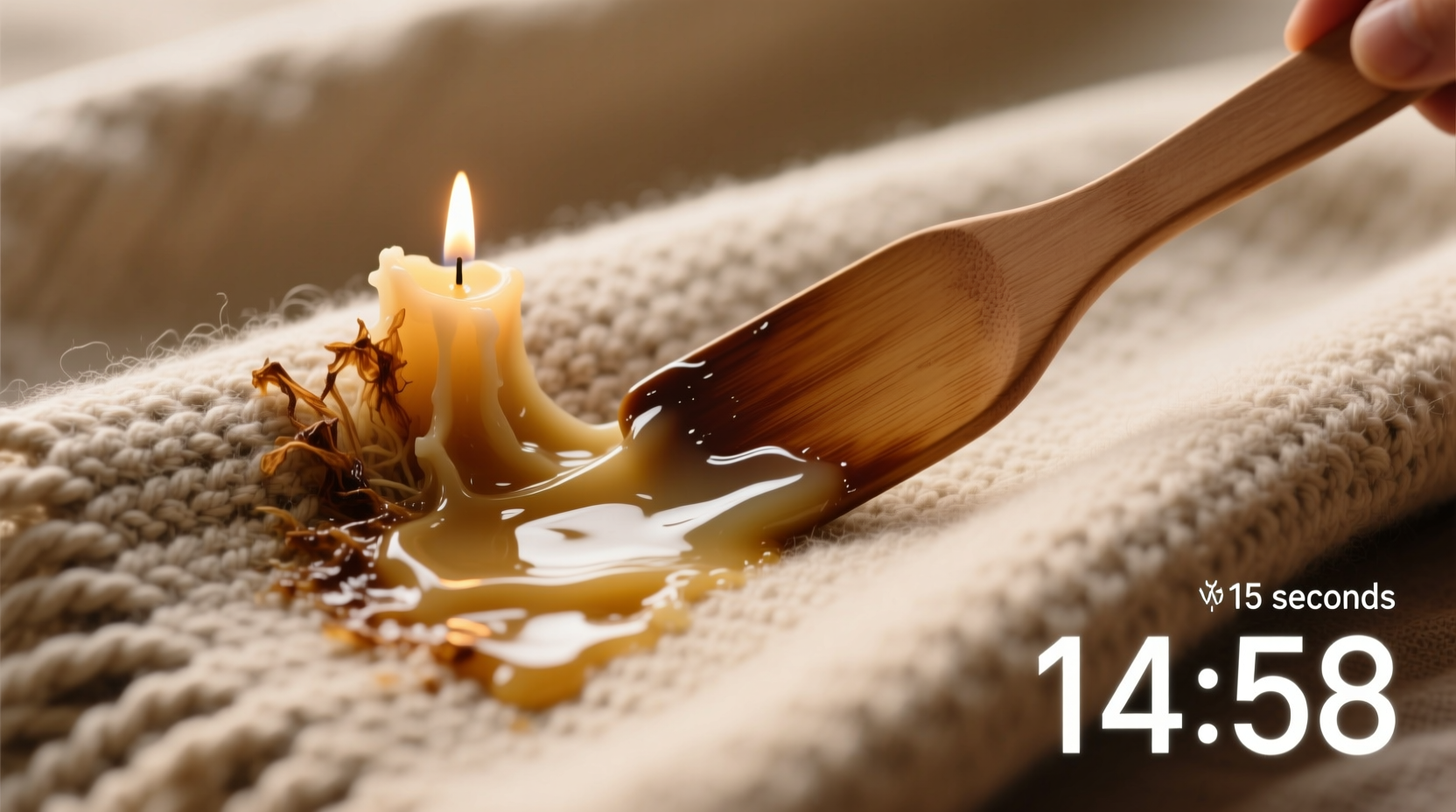 remove candle wax from wool blend throws safely