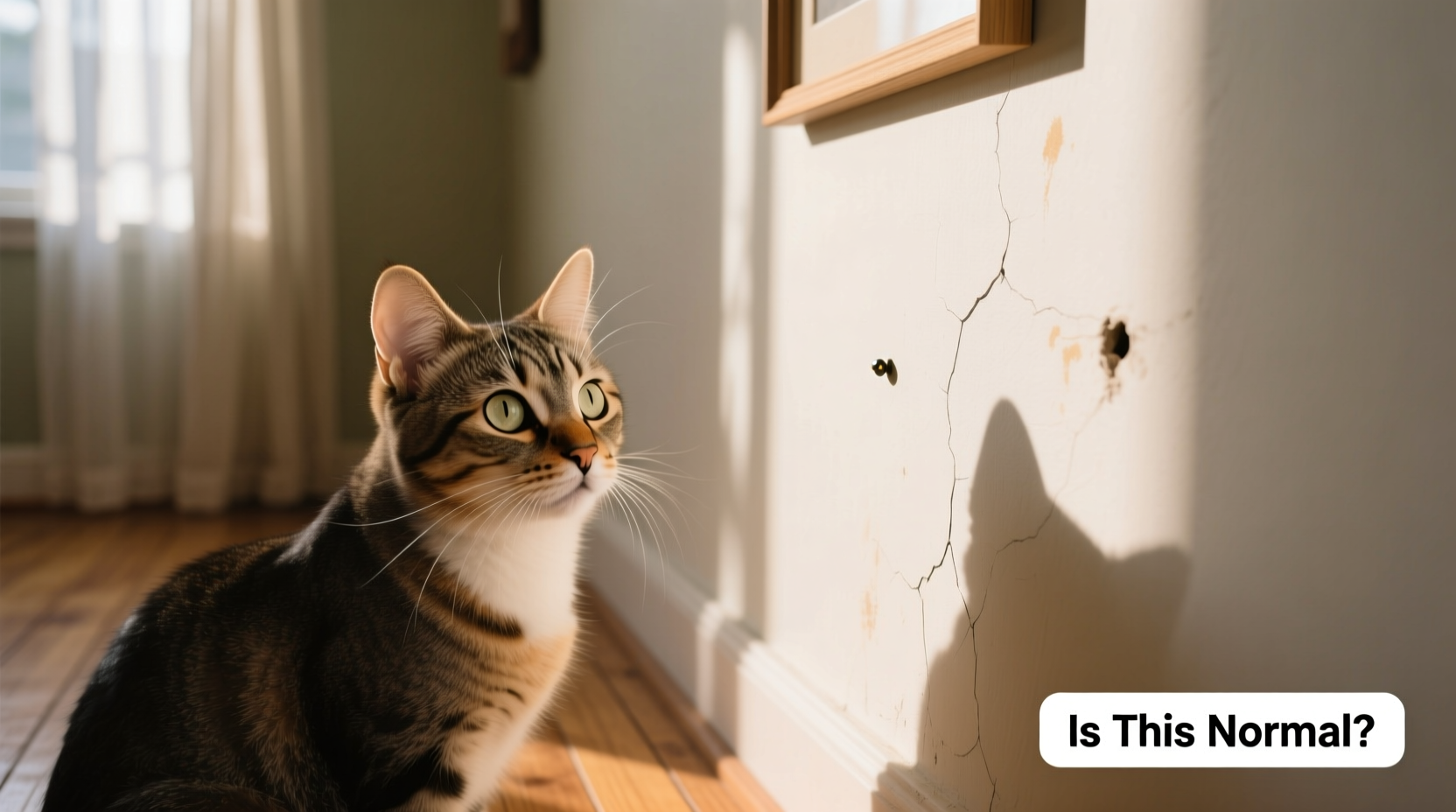 why does my cat stare at walls for minutes on end when to be concerned