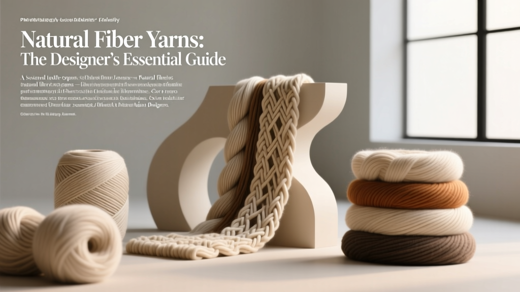 Natural Fiber Yarns: The Designer’s Essential Guide