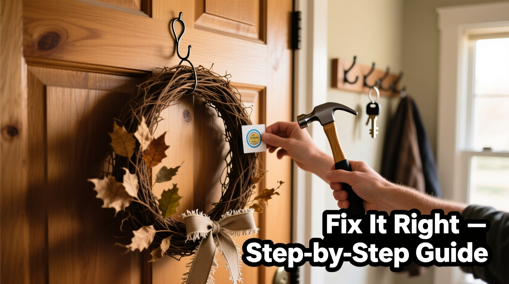 why is my wreath falling off the door and how to secure it properly