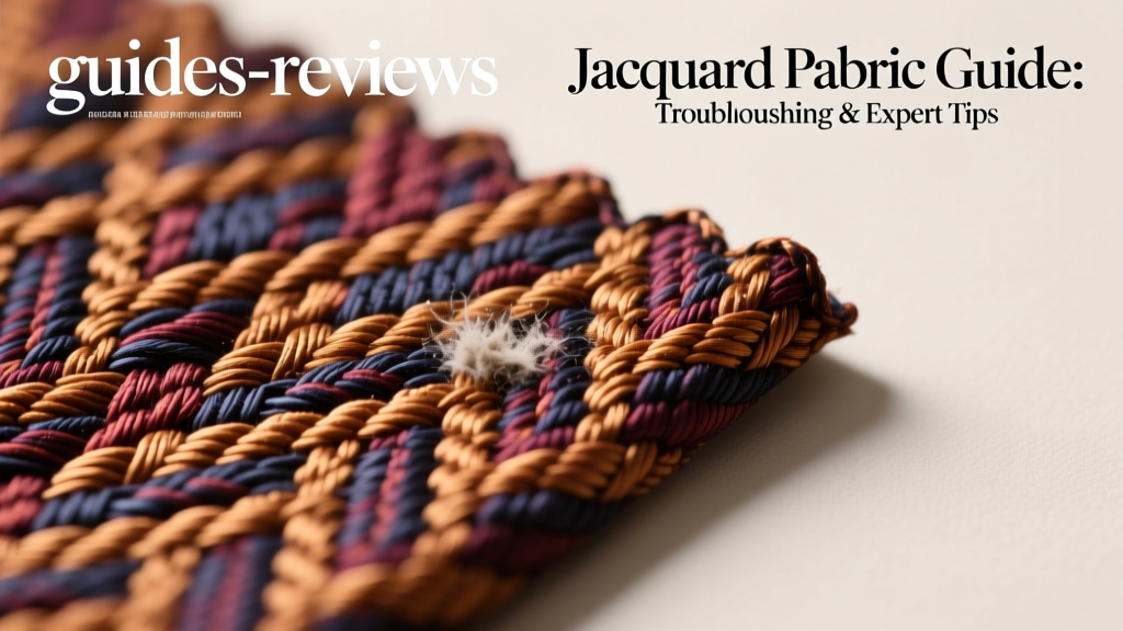 Jacquard Fabric Guide: Troubleshooting & Expert Tips