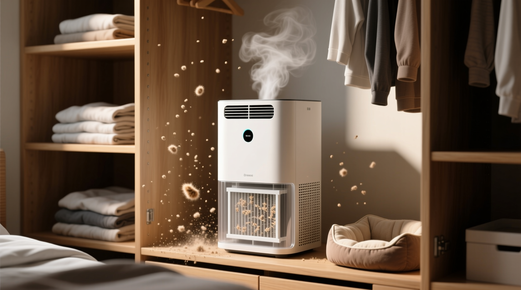 closet air purifier effectiveness