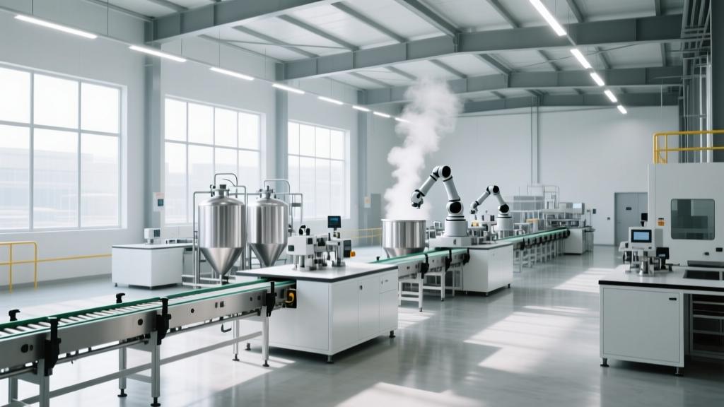 Lean Workstation Design for Gums and Jellies Manufacturing Equipment