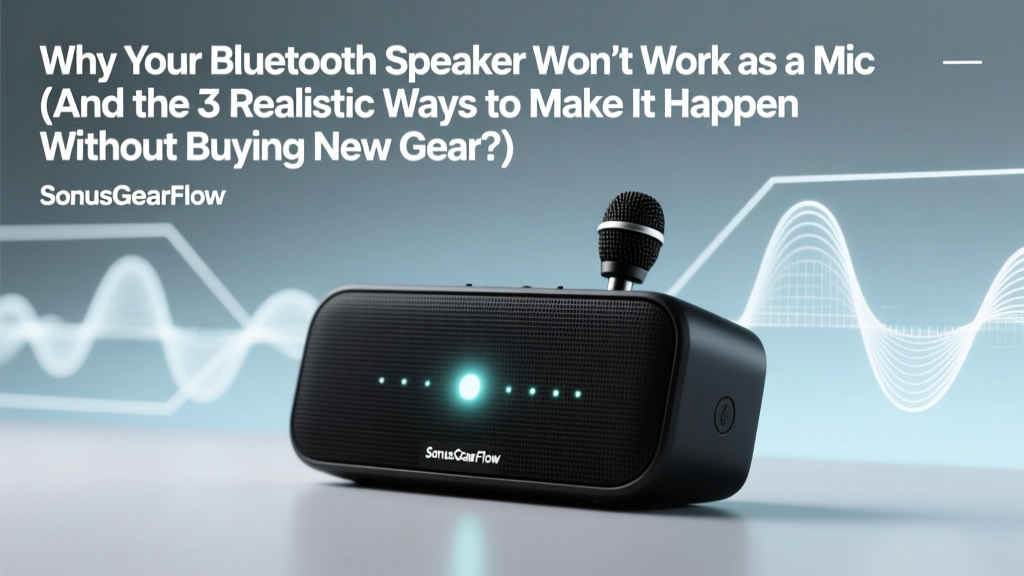 Bluetooth Speaker as Mic: 3 Realistic Workarounds
