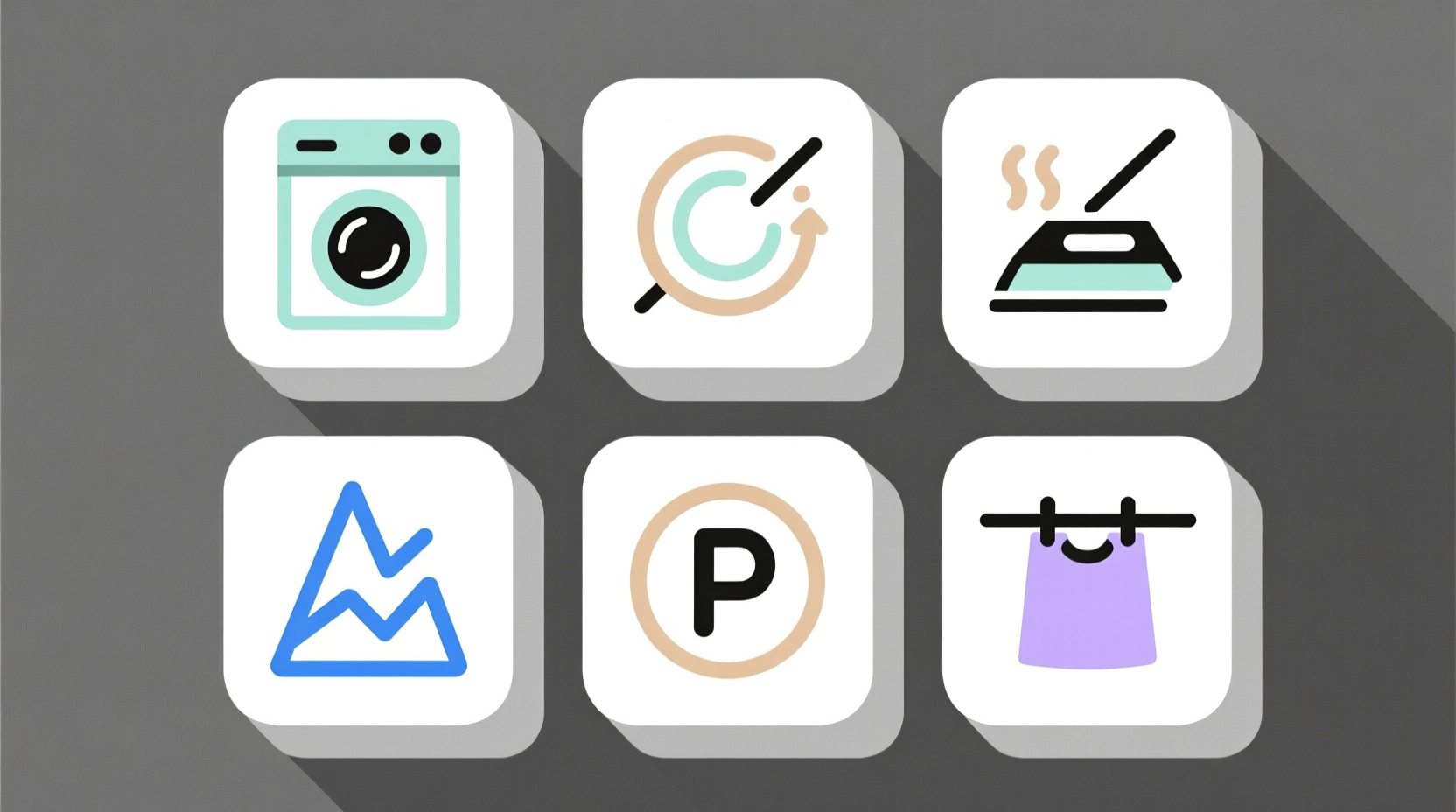 illustrated guide to laundry symbols