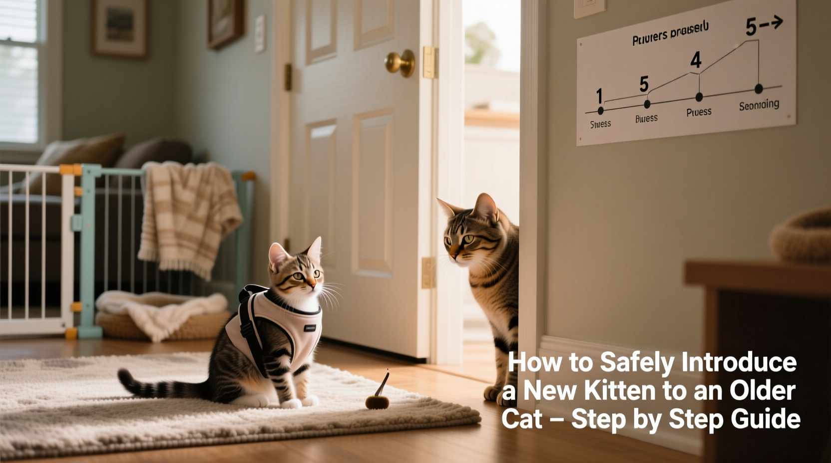 how to safely introduce a new kitten to an older cat step by step guide