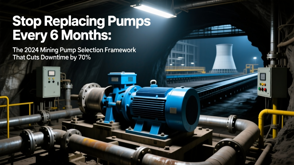 Mining Pump Selection Guide: Cut Downtime 47%, Extend Life