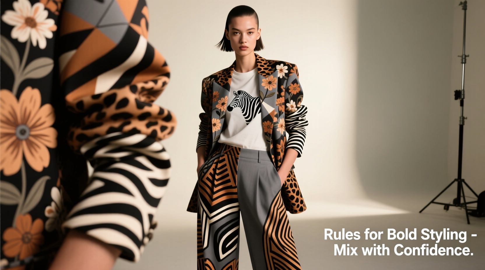 is it okay to mix fabric patterns in one outfit rules for bold styling