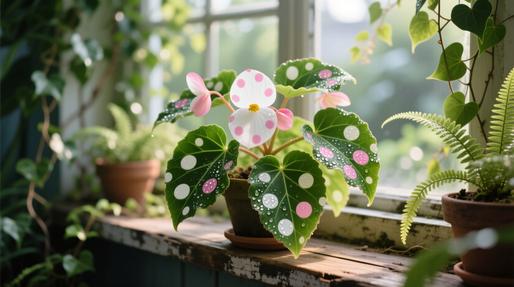 polka dot begonia plant