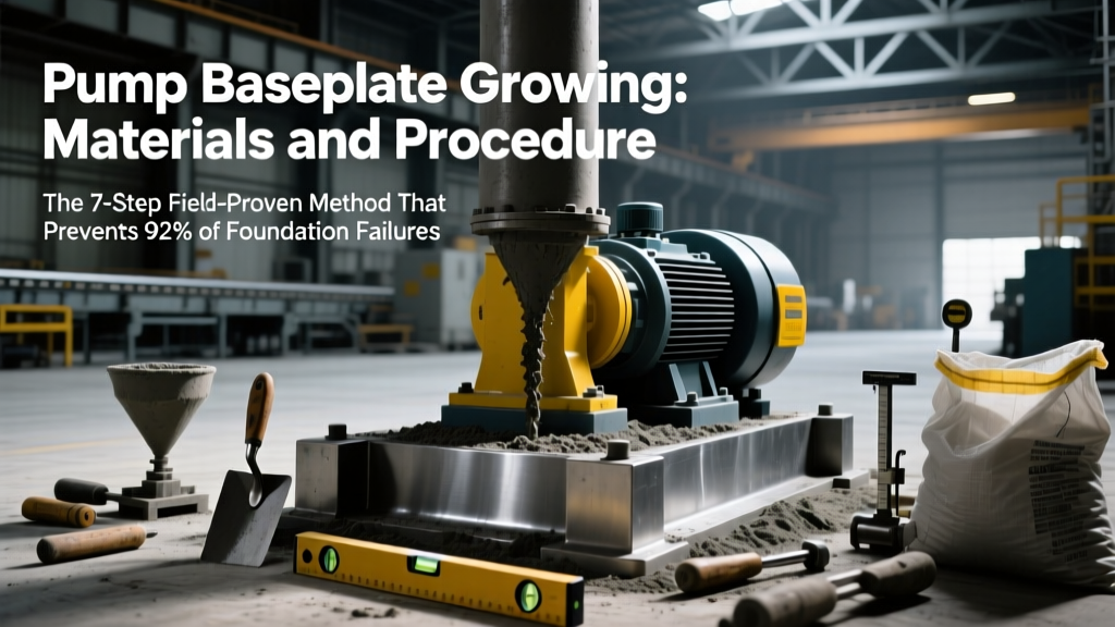 Pump Baseplate Grouting: 7-Step Method to Cut Vibration