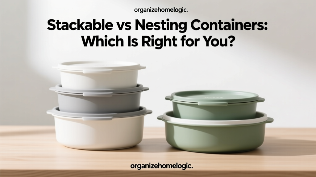 Stackable vs Nesting Containers: Which Is Right for You?