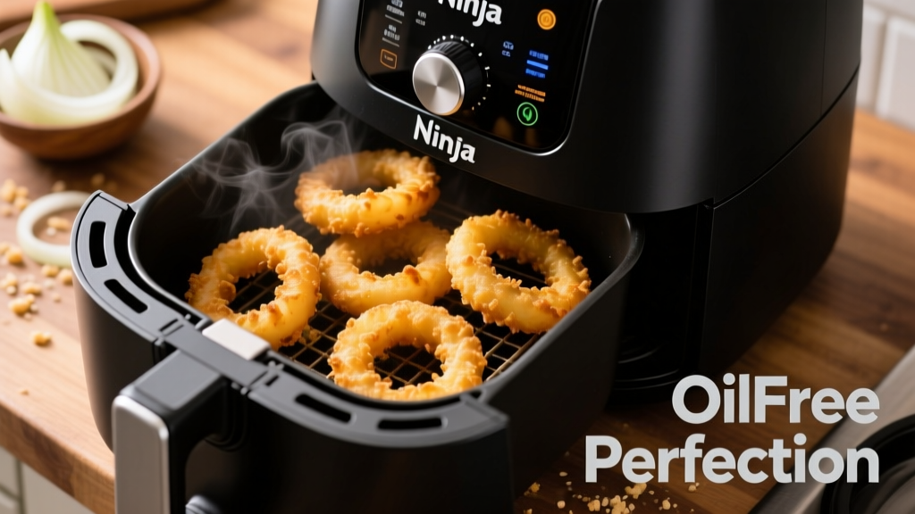 Air Fry Frozen Onion Rings in Ninja: Crispy & Oil-Free